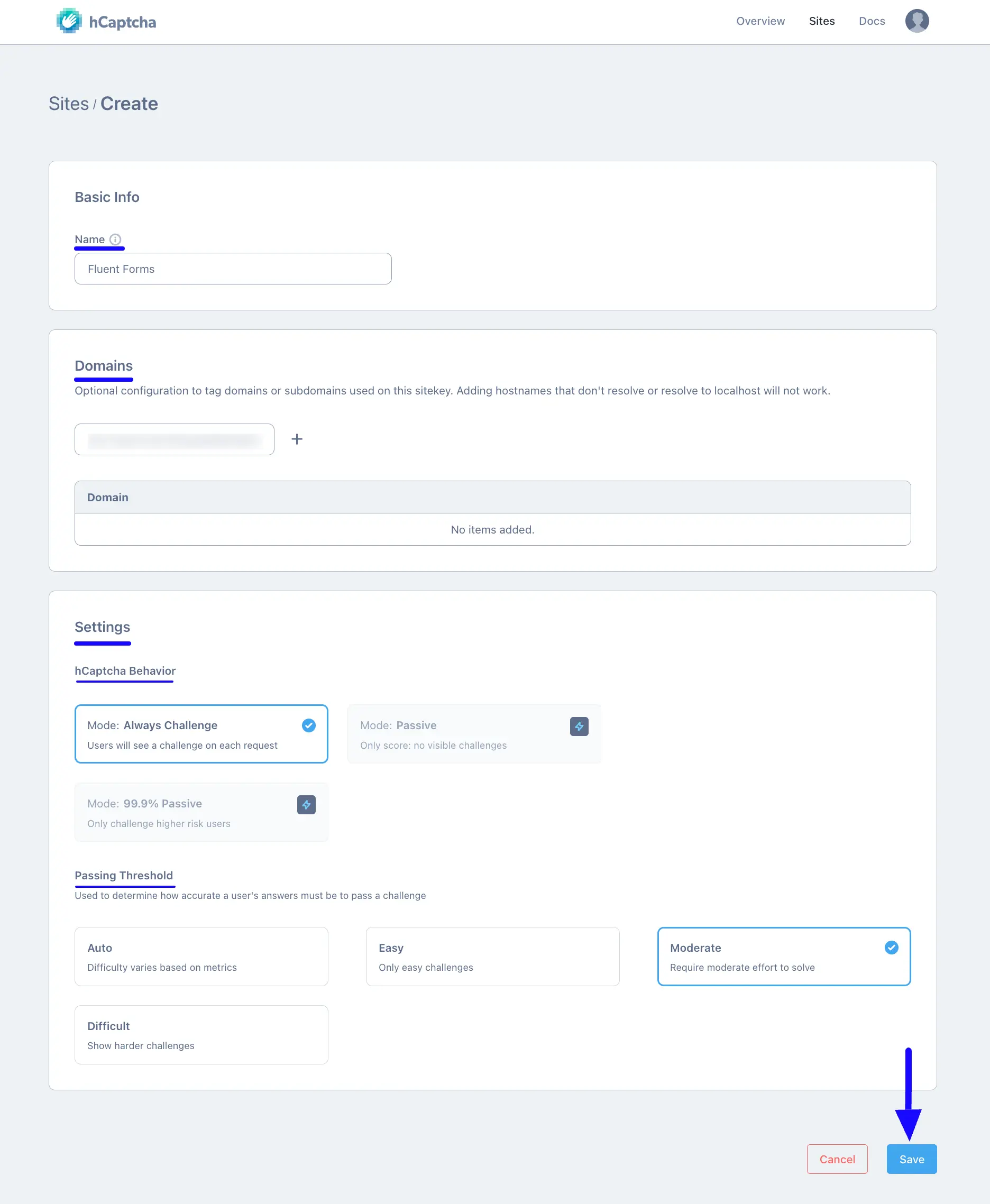 7. Name Domain Settings Save button 47298