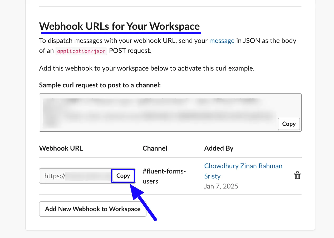 9. Copy Webhook URL 1 47041