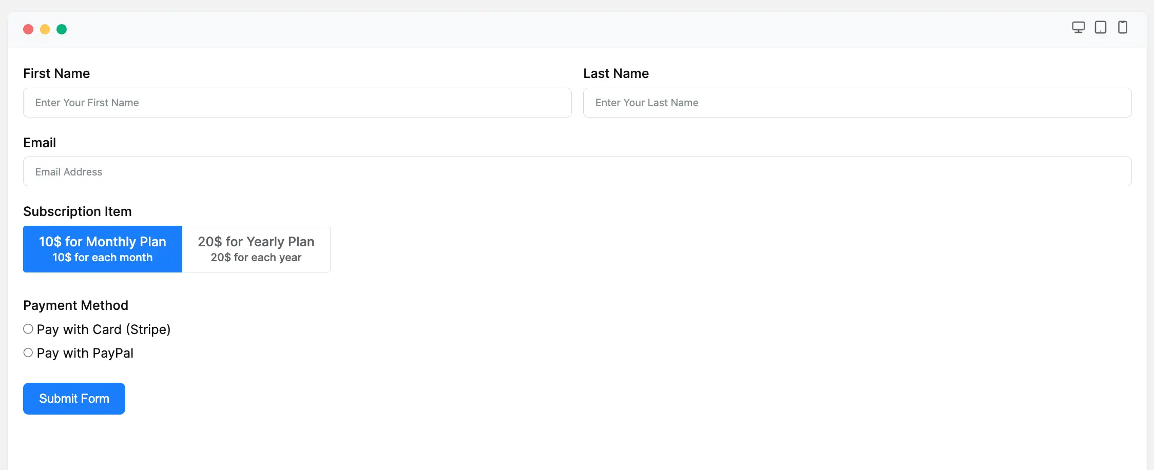 10. Form preview 48578