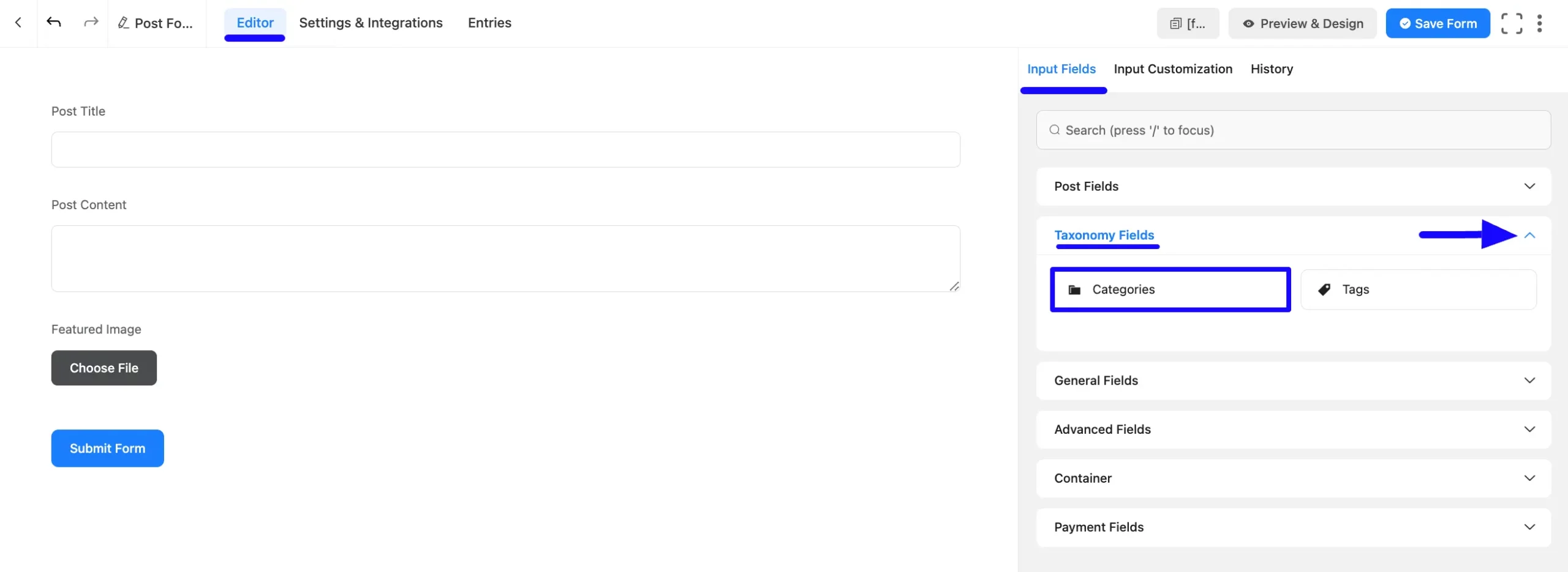 2. Add Categories field scaled 49572
