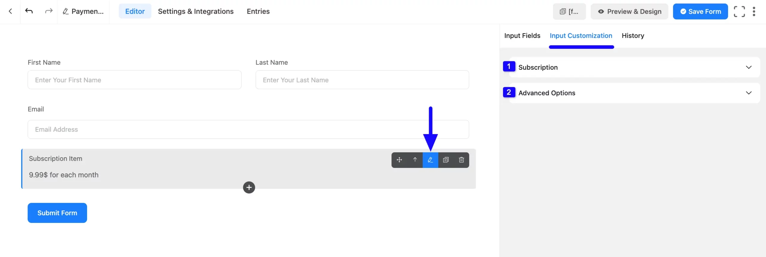 3. Input Customization tab 2 scaled 48578