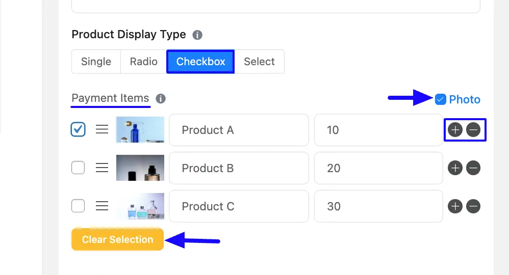 7. Checkbox tab 48582