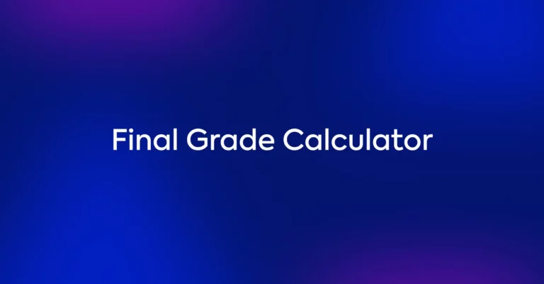 Final Grade Calculator thumb 46886