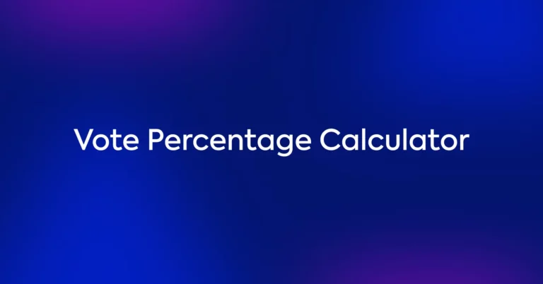 Vote Percentage Calculator thumb 46886