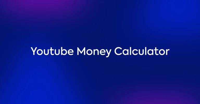 Youtube Money Calculator 46886