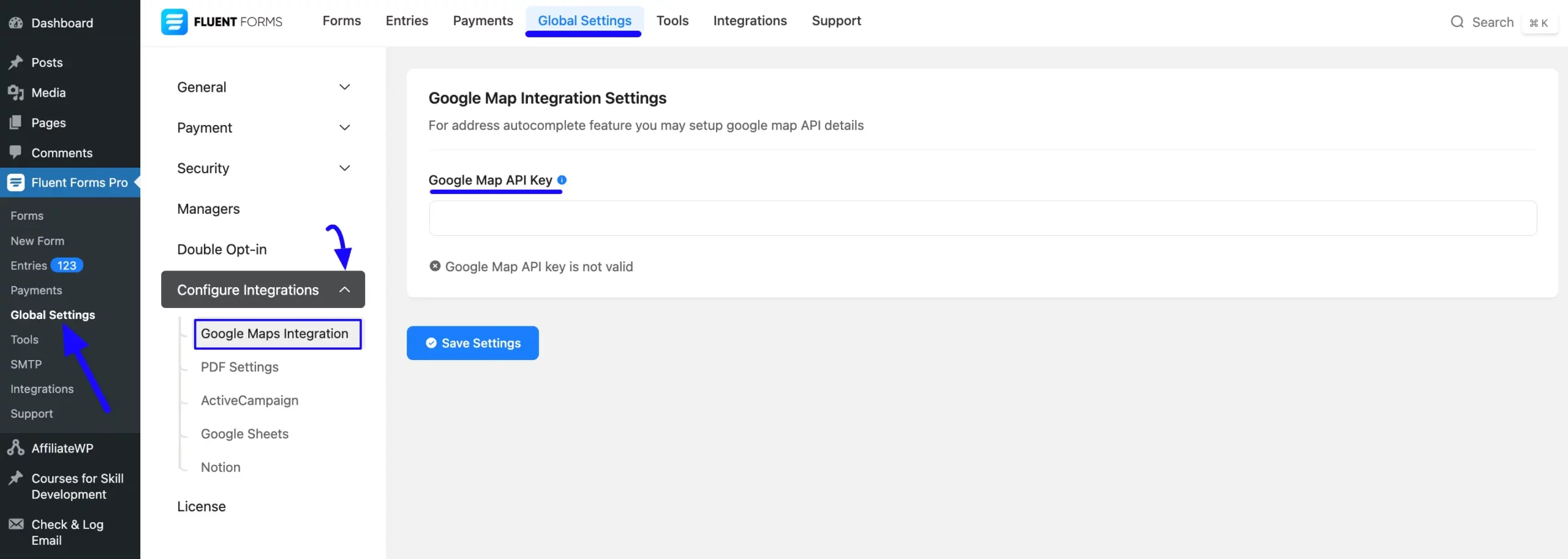 1. Google Maps Integration Settings page scaled 50317