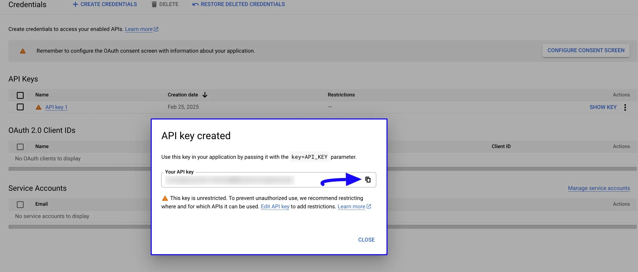 10. copy Goggle map API key 50317
