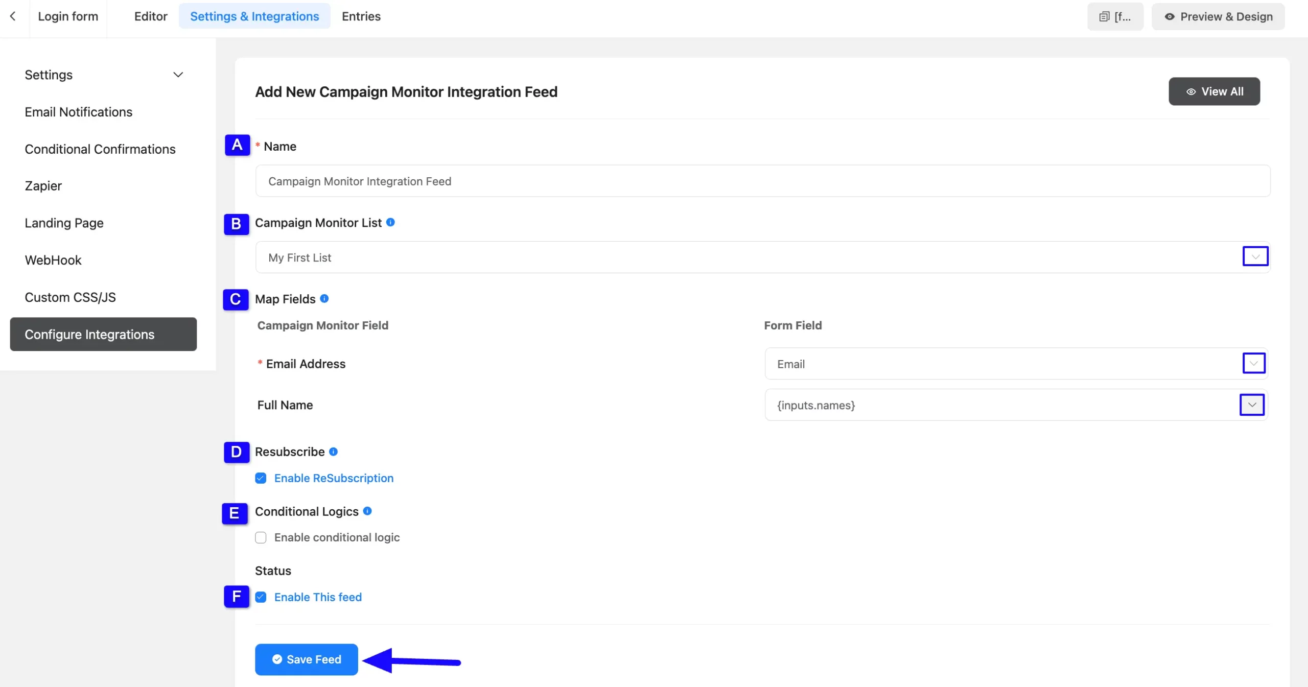 13. Save Feed button scaled 50955