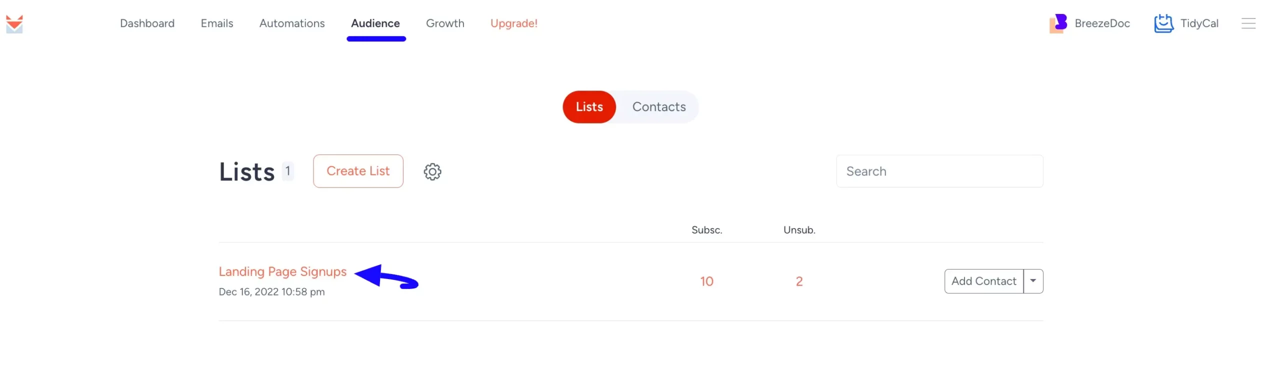 15. Audience tab of SendFox scaled 50842