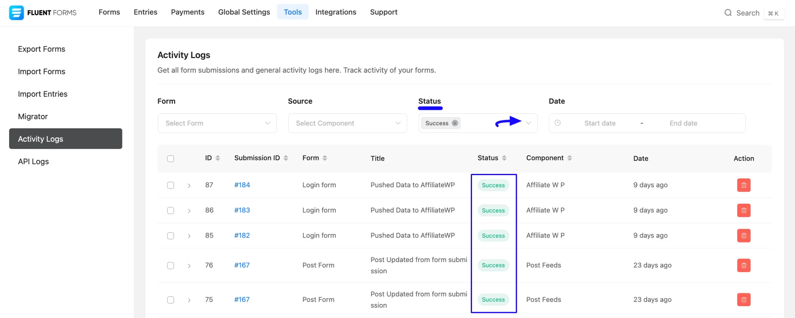 4. Status filter option scaled 50736
