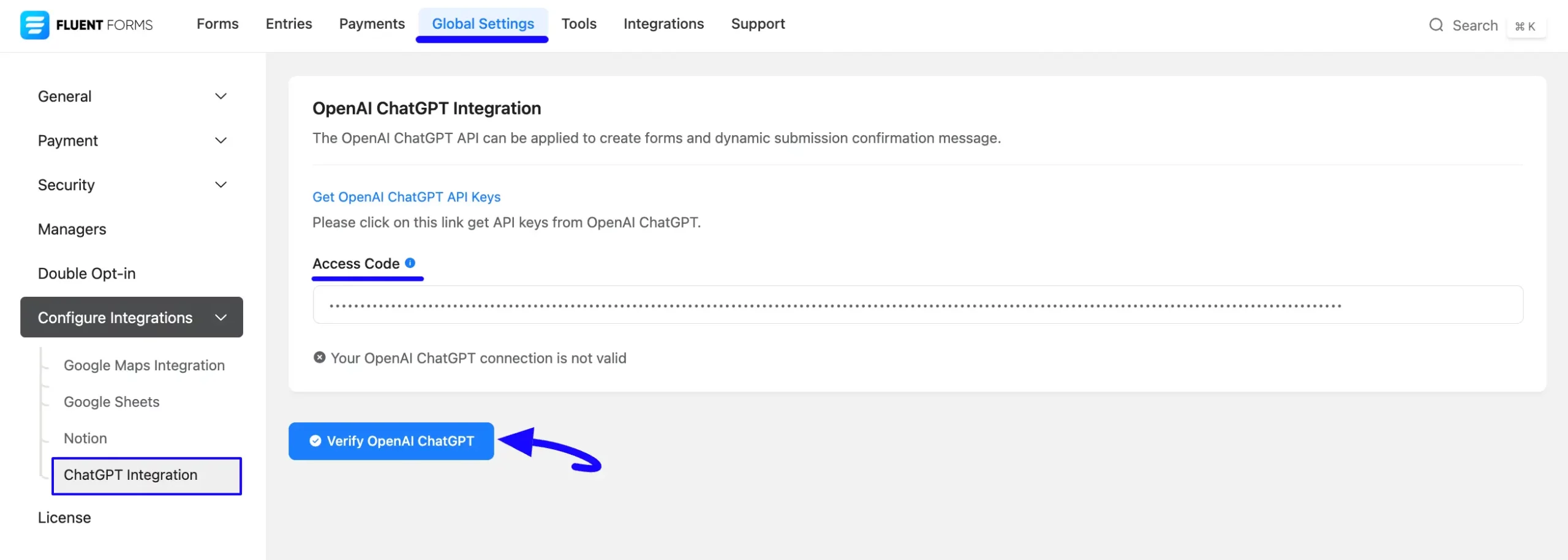 7. Paste access code scaled 50336
