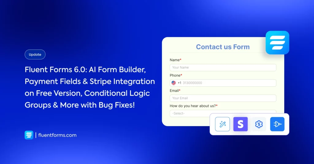 Fluent Forms 6 0 Payment Fields Stripe Integration AI Form Builder 1 50270