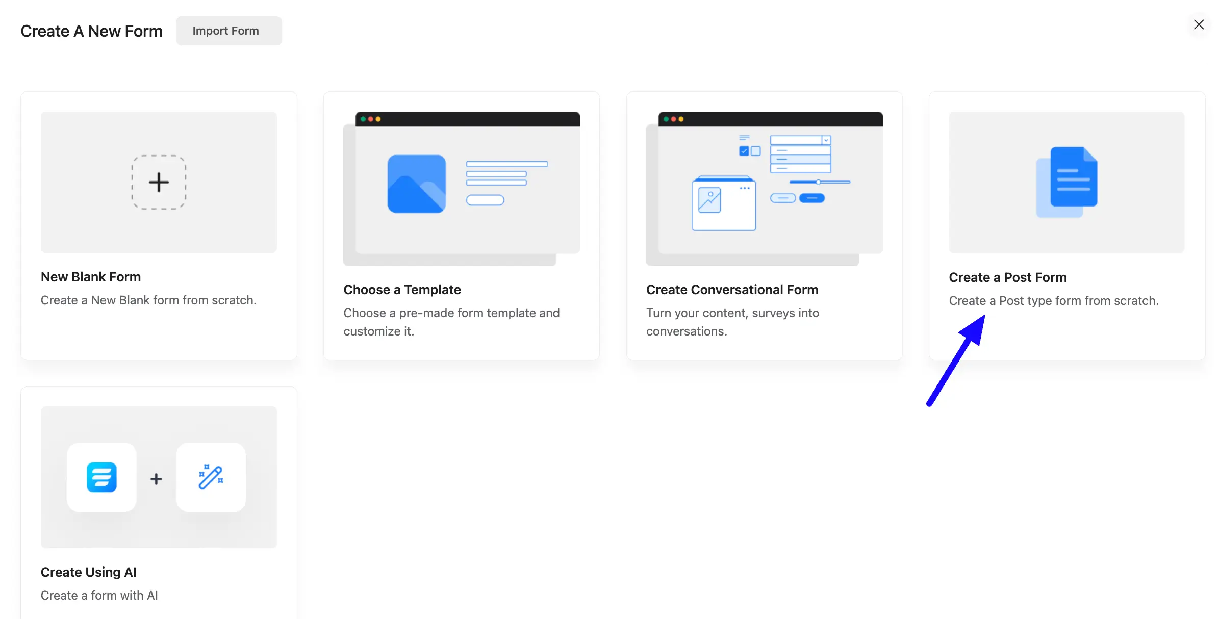 create a post form 06 51107