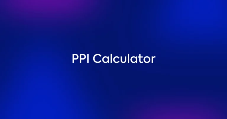 PPI Calculator ft