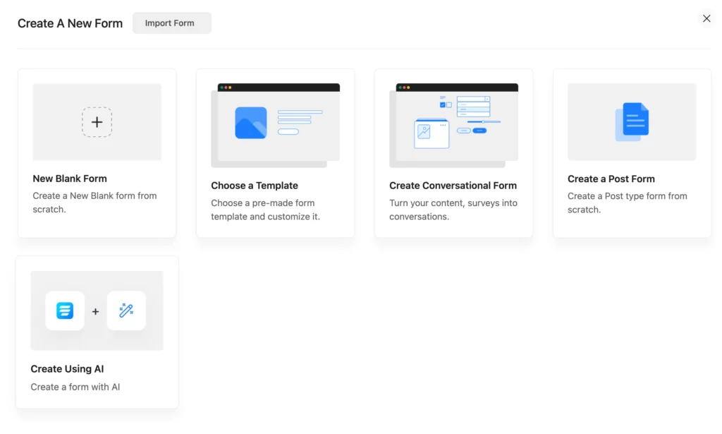 Create free AI-generated form with Fluent Forms