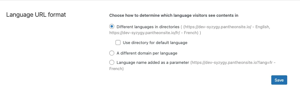 language URL- WPML translator