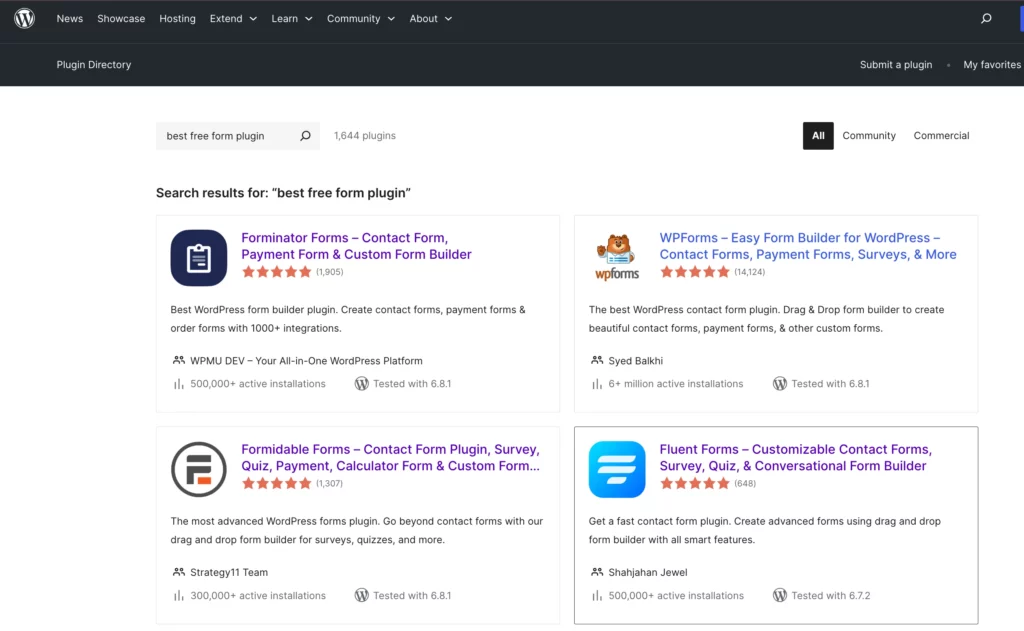 How to download best free WordPress form plugins