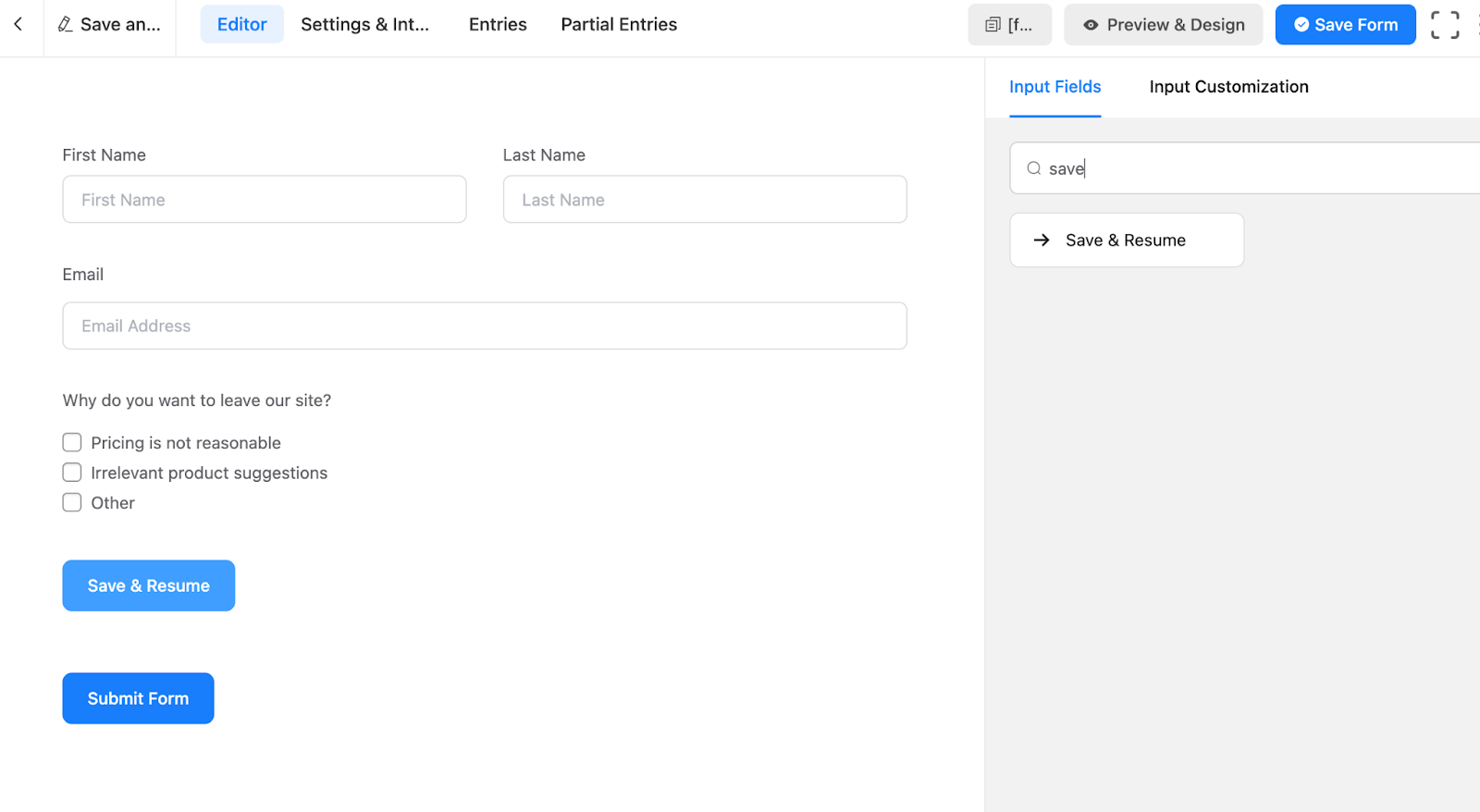 How to Save Progress and Submit a Form Later