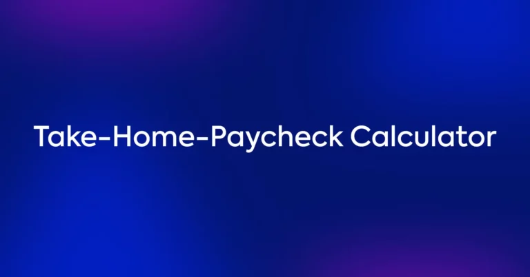 Take-Home-Paycheck Calculator thumb