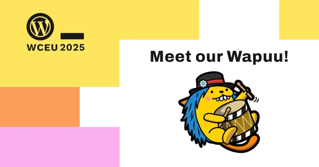 WordCamp Europe 2025 Wapuu Waggis