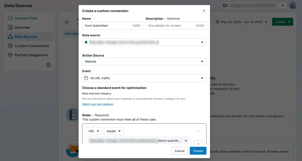 Creating a custom conversion