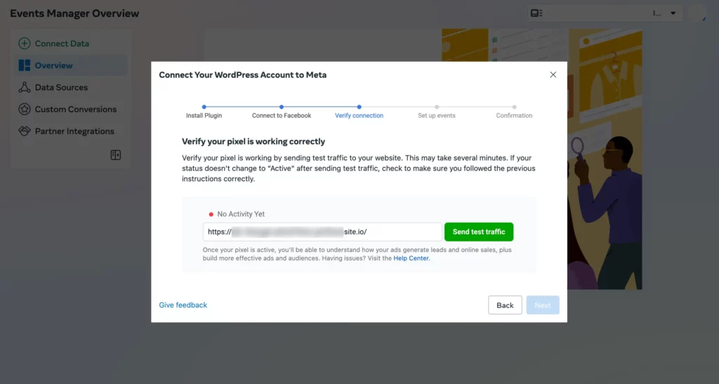 Sending test traffic