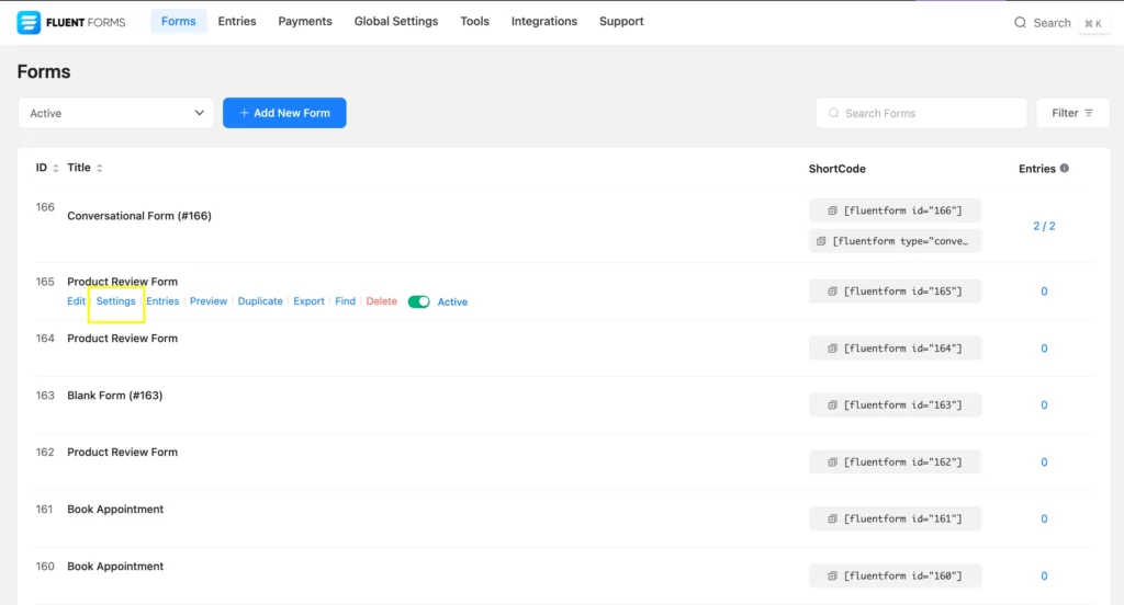 How to automatically delete form entries in the form on WordPress.