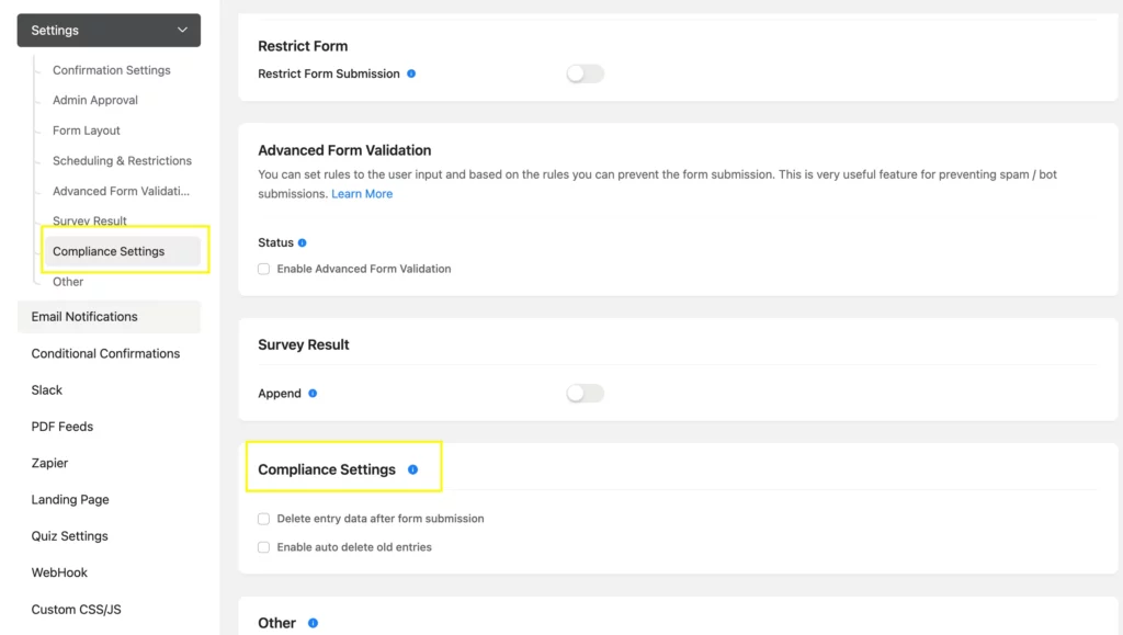 How to automatically delete form submissions in Fluent Forms