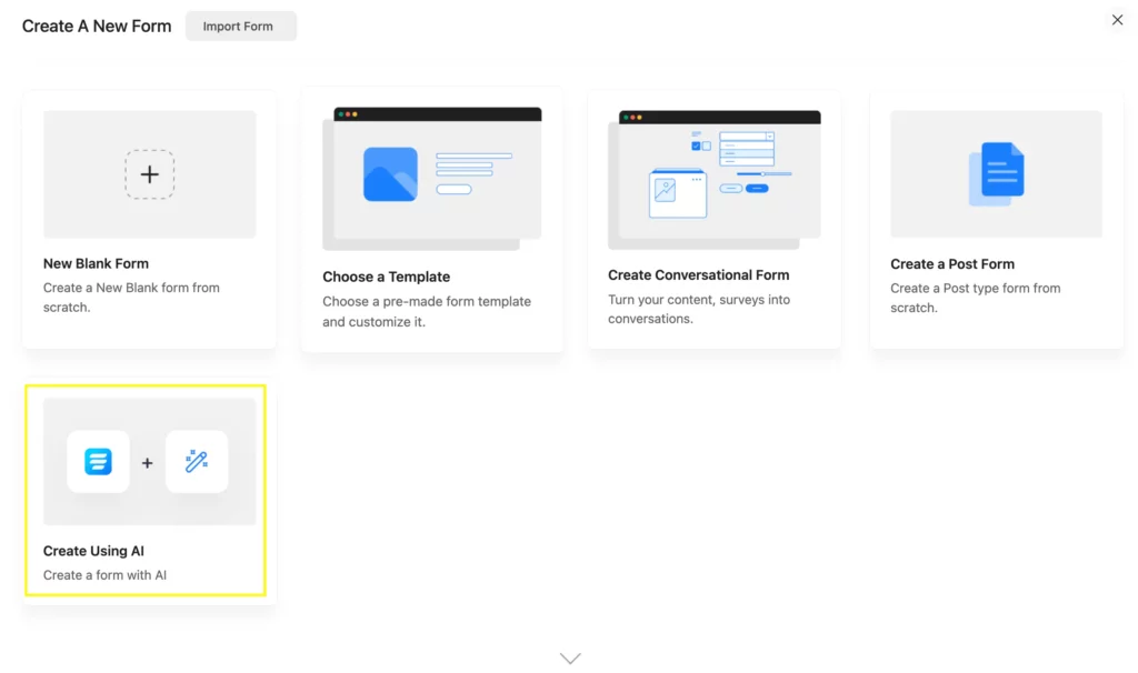 Easily build AI forms with Fluent Forms.