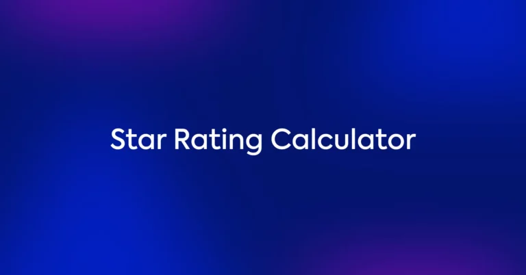 Star Rating Calculator thumb 46886