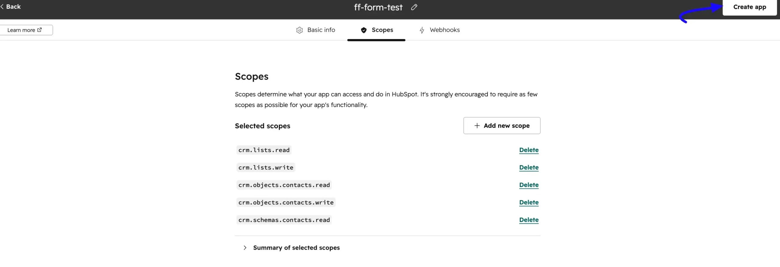 create app scaled 47517
