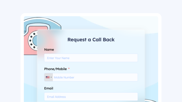Callback form preview