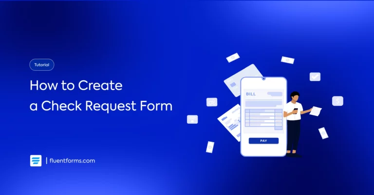 Create check request form on your WordPress site