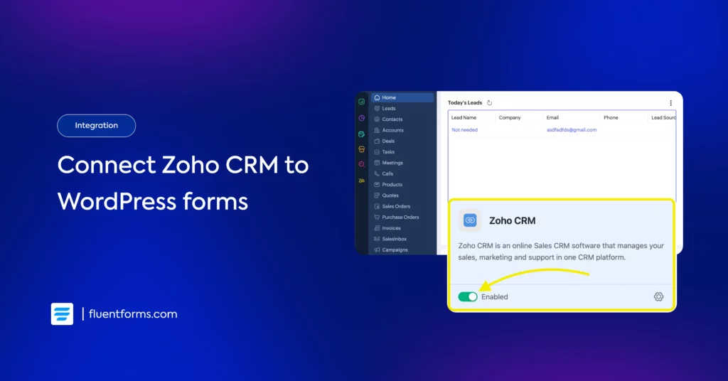 WordPress Zoho CRM