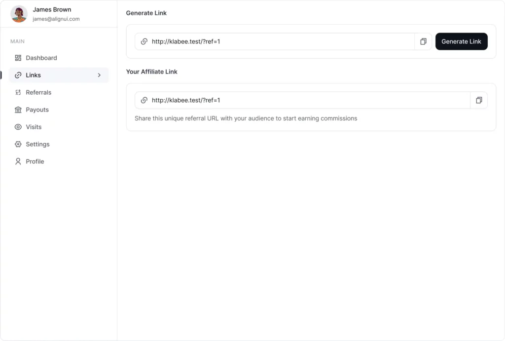 FluentAffiliate One-Click Affiliate Links Generator