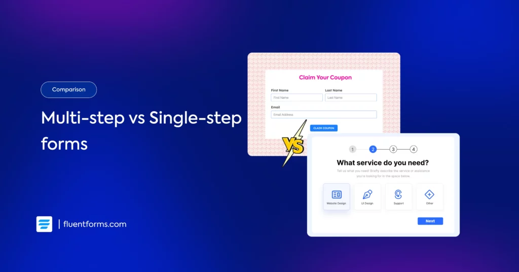 Multi-step vs Single step forms, how to create them in WordPress easily
