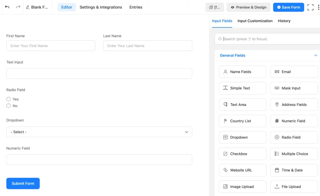 Create responsive forms with Fluent Forms and customize as you want.