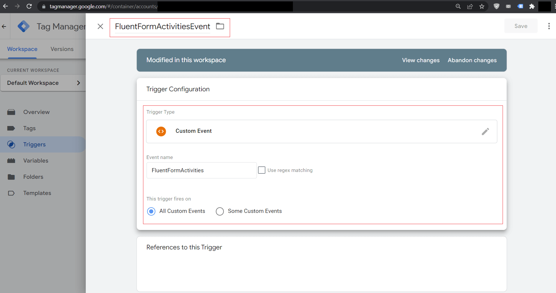 add gtm event action trigger wpmn 56283