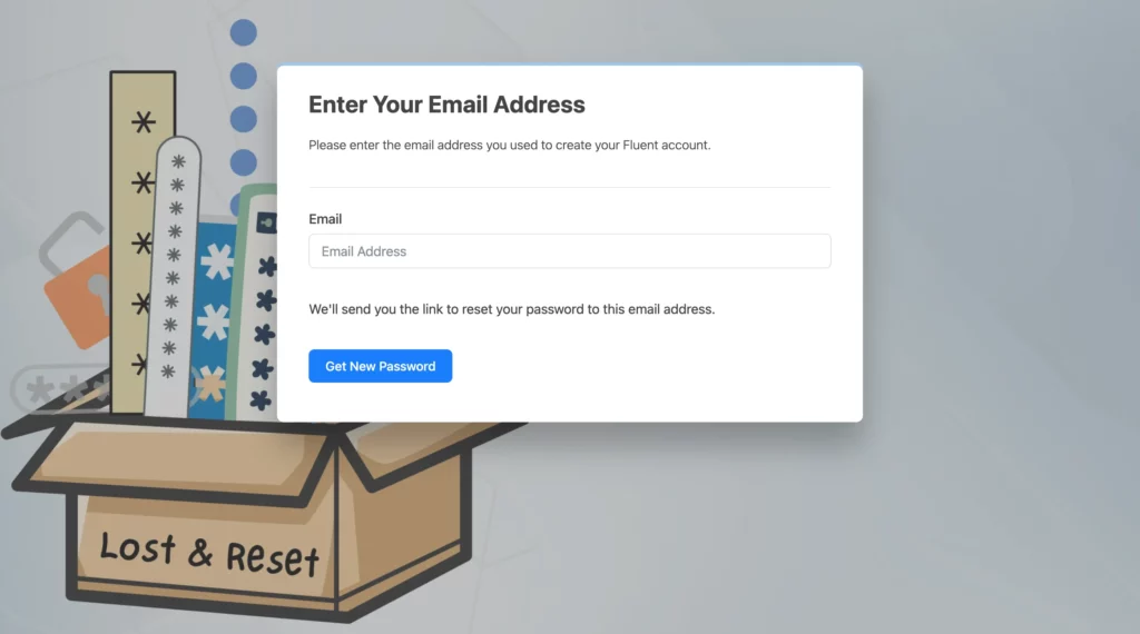custom lost password page