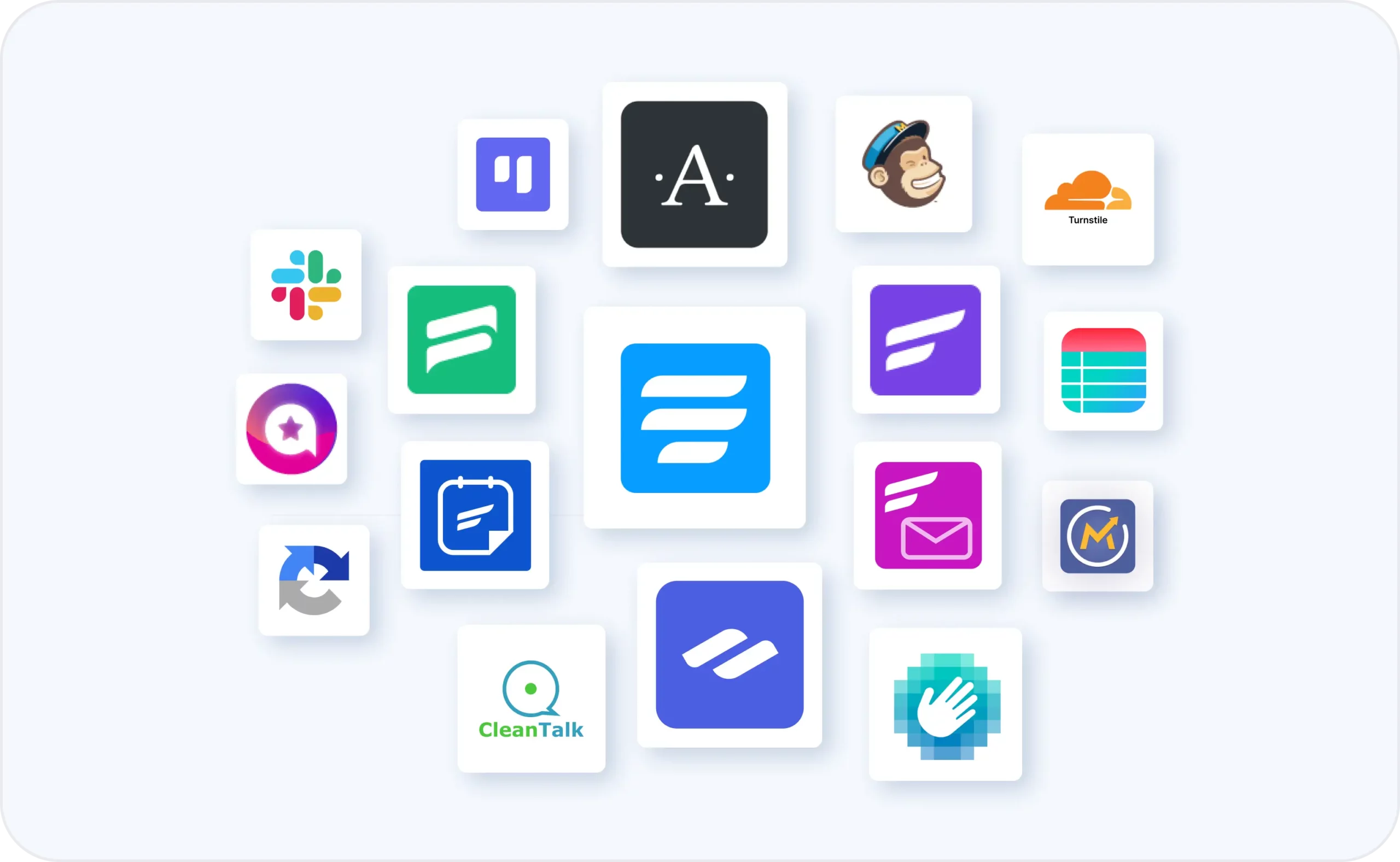 Free integrations available in Fluent Forms