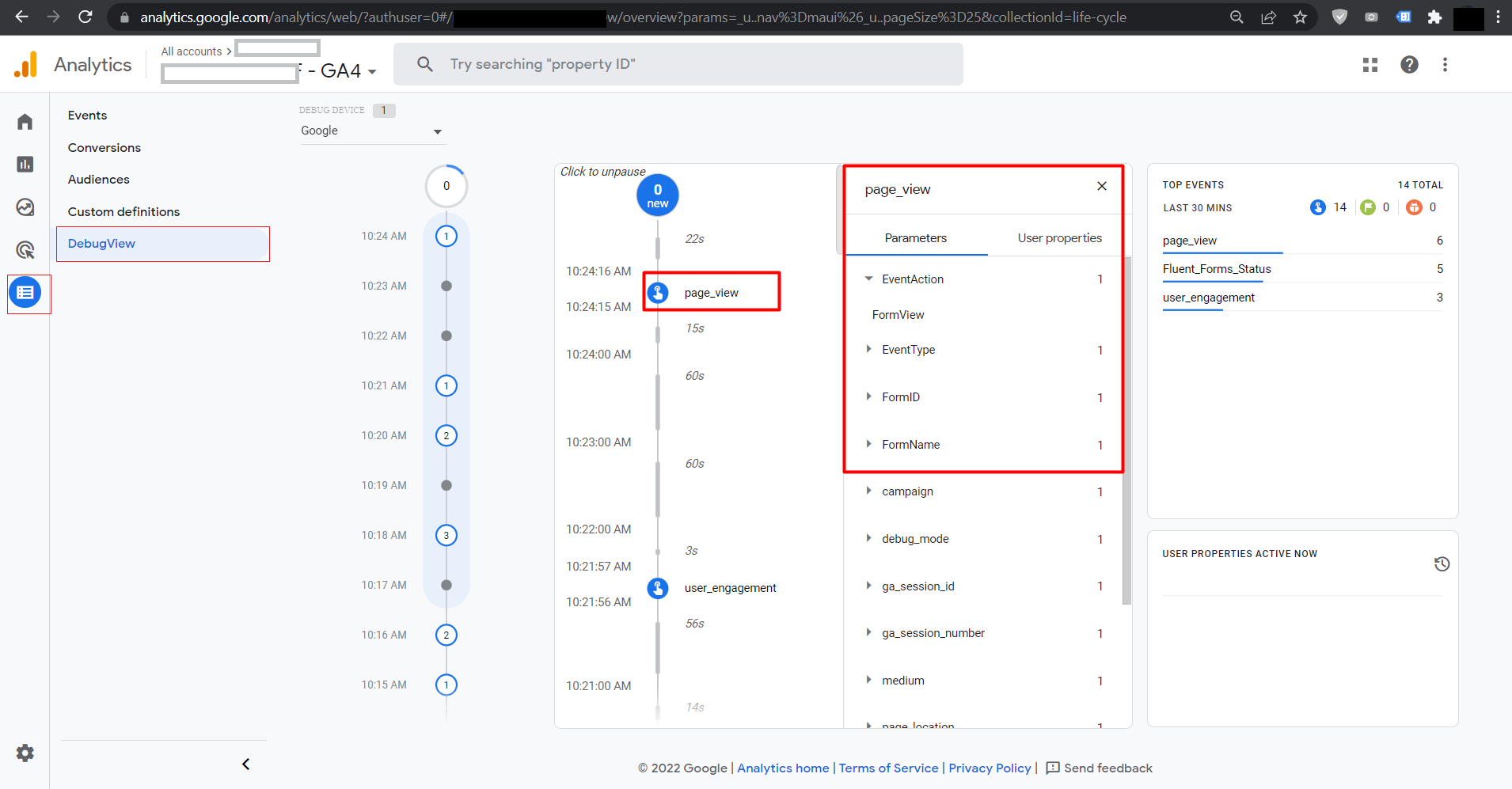 gtm ga4 debug view wpmn 107 56283
