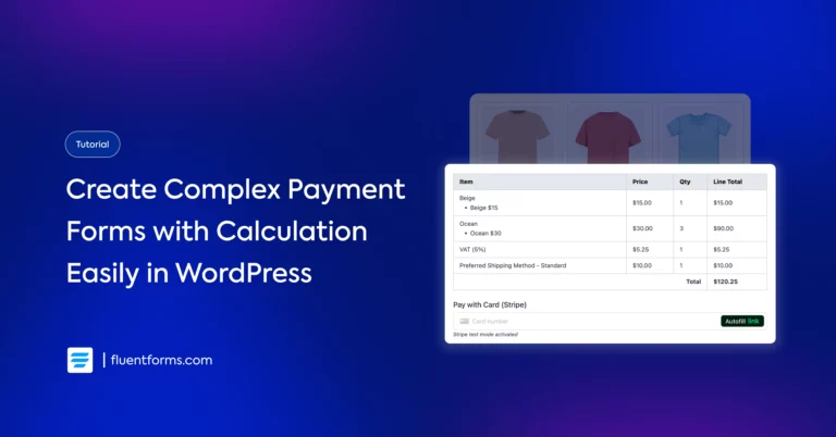 How to Create Any Payment Form with Calculation in WordPress