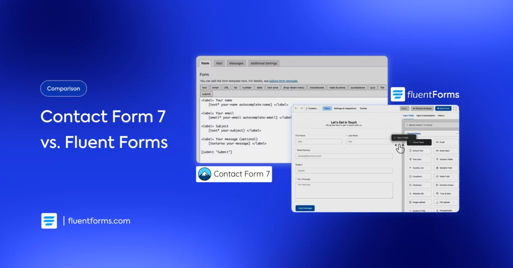 Contact Form 7 vs. Fluent Forms: A comparative study