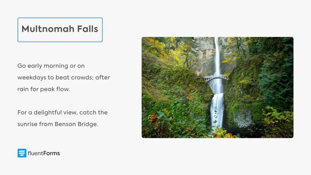 Multnomah Falls Oregon