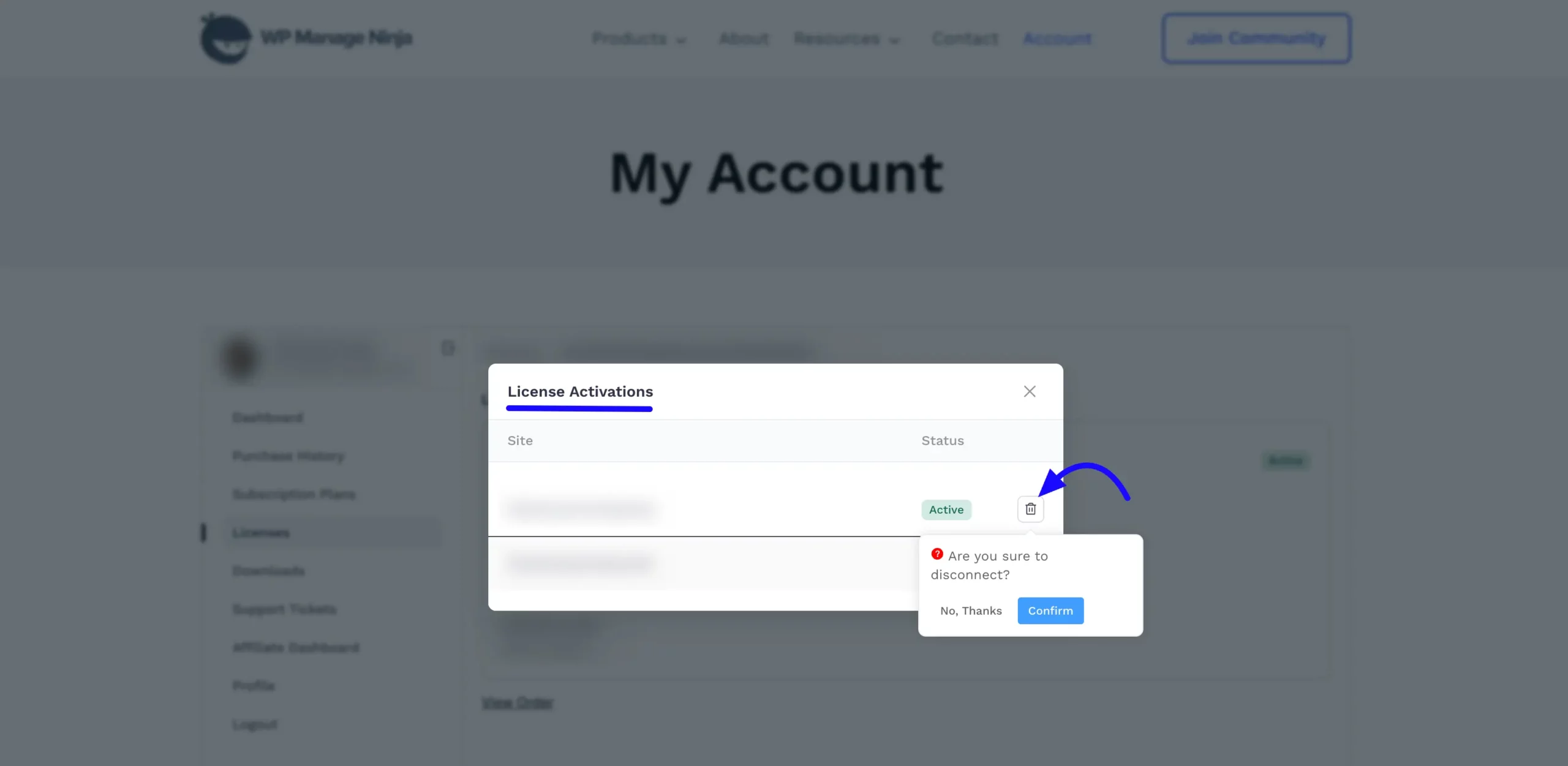 WPMN Dashboard License activation scaled 58158