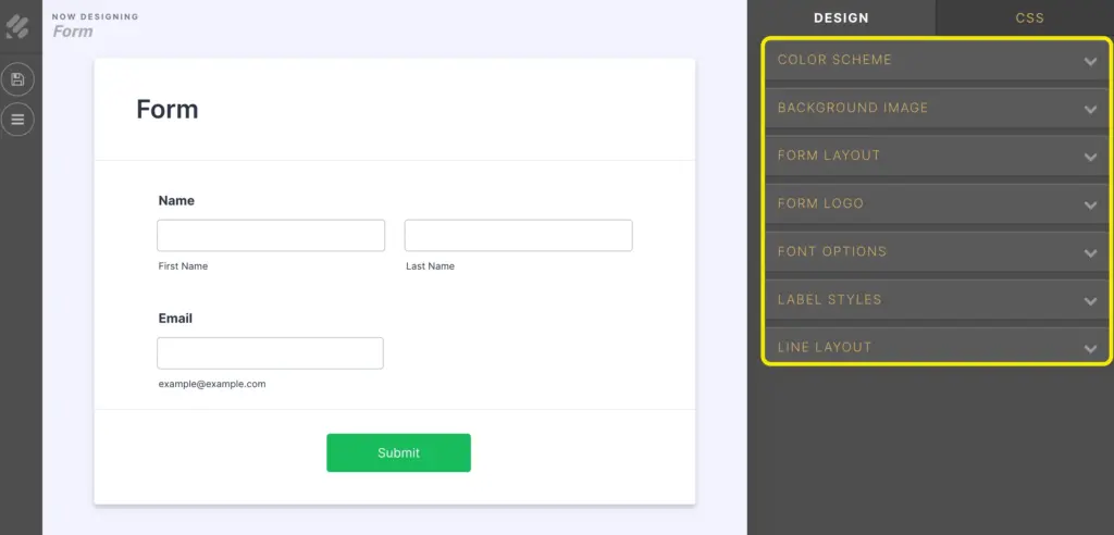 Advanced Design Jotform