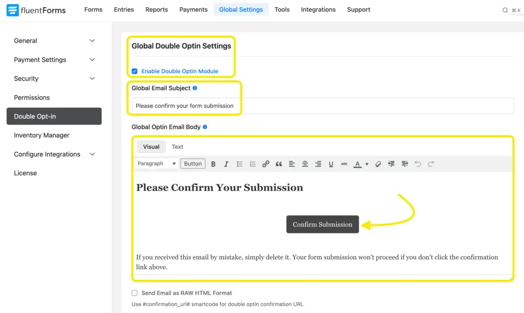 Double opt-in confirmation