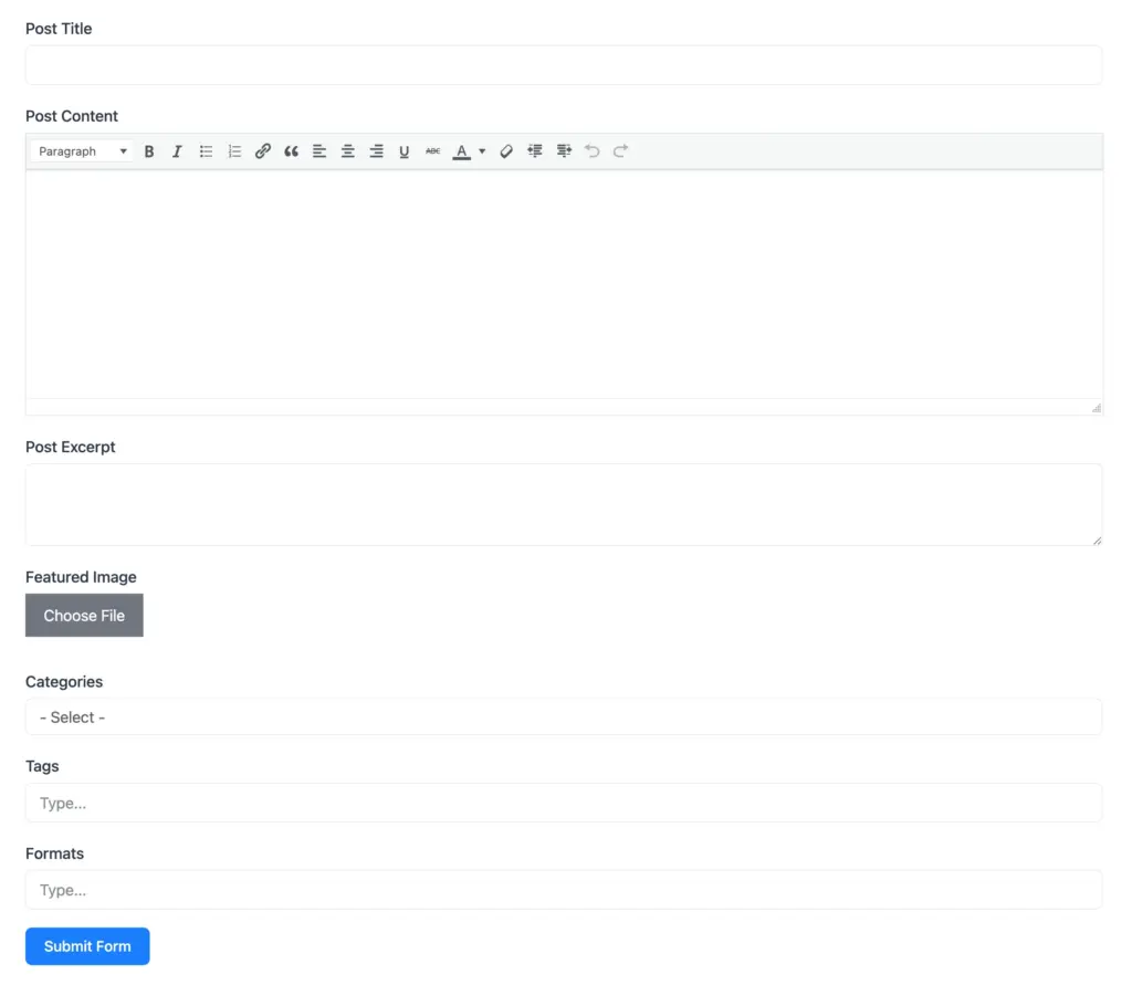 Advanced Post Creation - feed