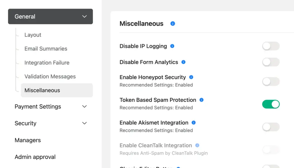Token Based Spam Protection 