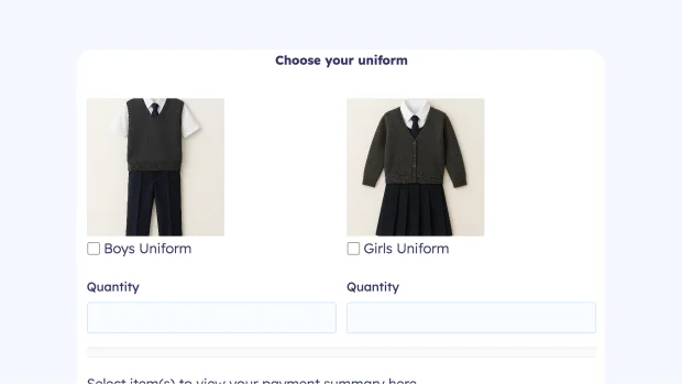Uniform Order Form image